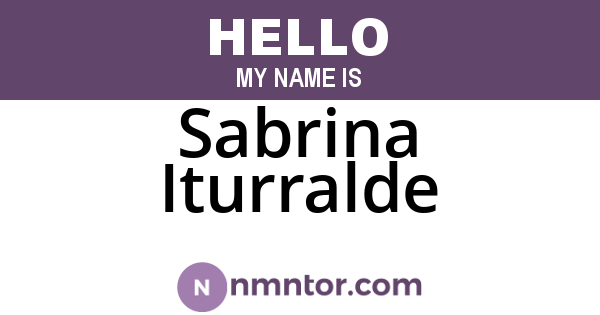 Sabrina Iturralde