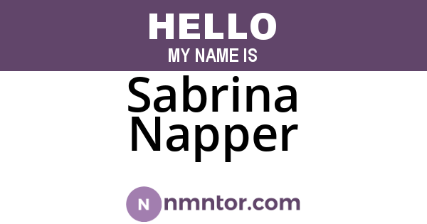Sabrina Napper