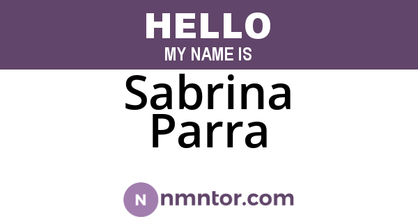Sabrina Parra