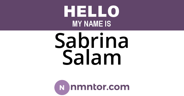 Sabrina Salam