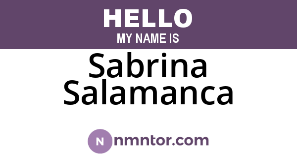 Sabrina Salamanca