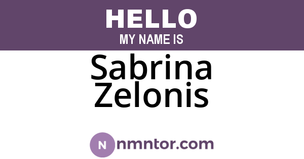 Sabrina Zelonis