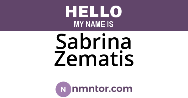 Sabrina Zematis