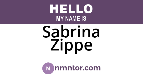 Sabrina Zippe
