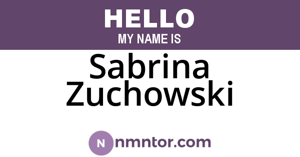 Sabrina Zuchowski