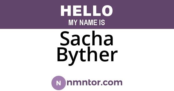 Sacha Byther