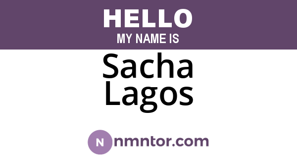Sacha Lagos