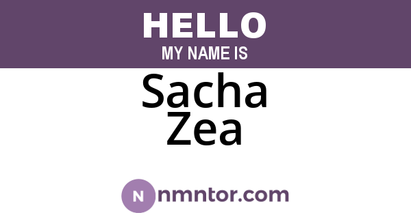 Sacha Zea