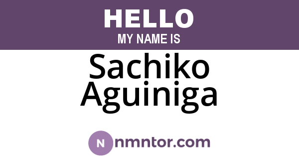 Sachiko Aguiniga