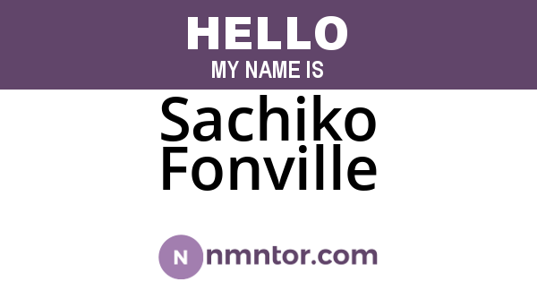 Sachiko Fonville