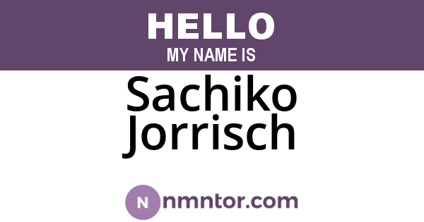 Sachiko Jorrisch