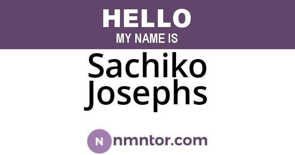 Sachiko Josephs