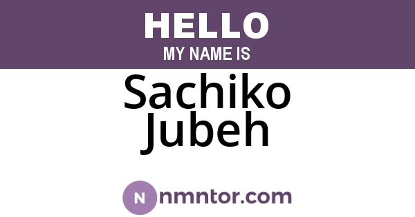 Sachiko Jubeh