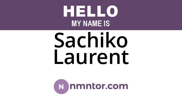 Sachiko Laurent