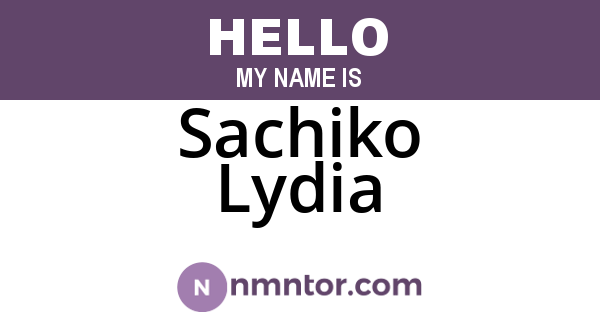 Sachiko Lydia