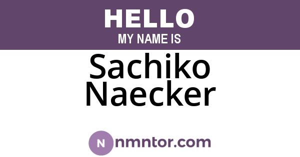 Sachiko Naecker