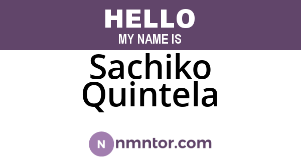Sachiko Quintela