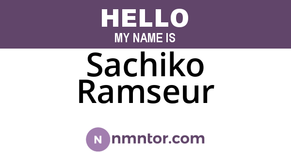 Sachiko Ramseur