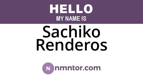 Sachiko Renderos
