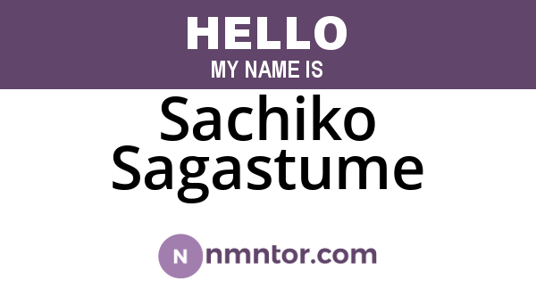 Sachiko Sagastume