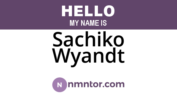 Sachiko Wyandt
