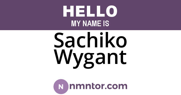 Sachiko Wygant