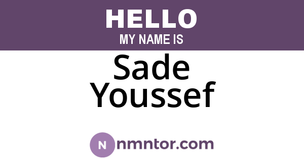 Sade Youssef