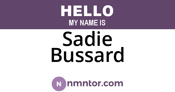 Sadie Bussard
