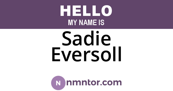 Sadie Eversoll