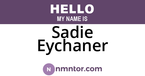Sadie Eychaner
