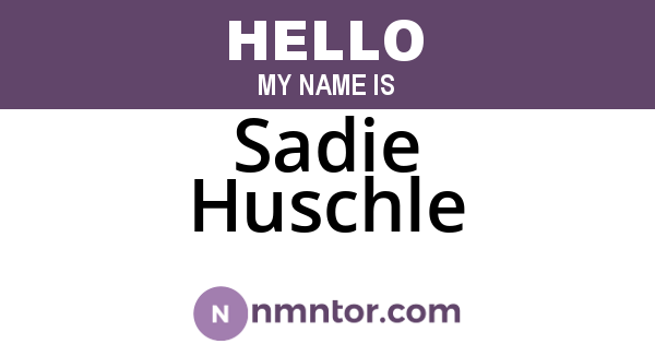 Sadie Huschle