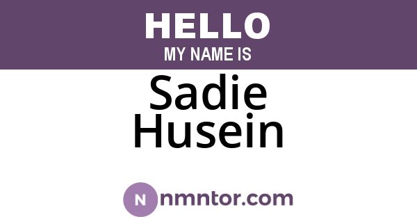 Sadie Husein