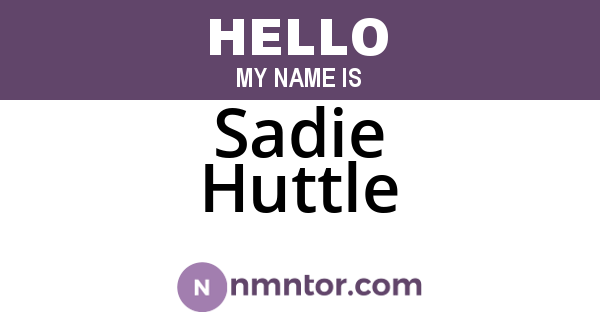 Sadie Huttle