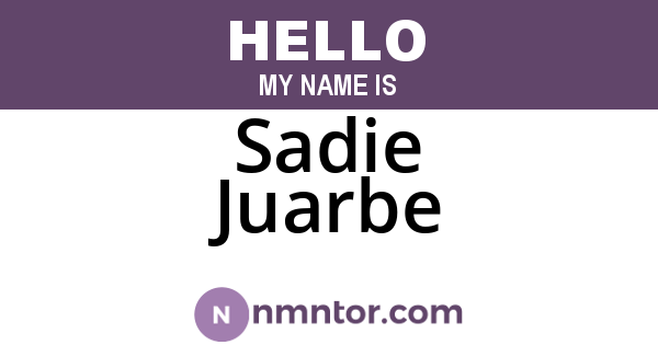 Sadie Juarbe