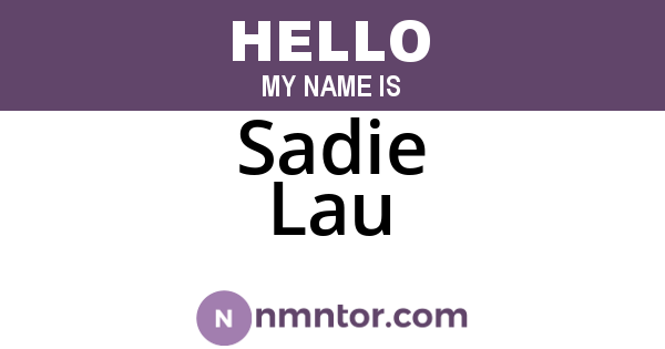 Sadie Lau