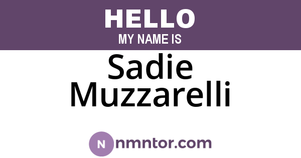 Sadie Muzzarelli