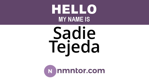 Sadie Tejeda