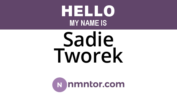 Sadie Tworek