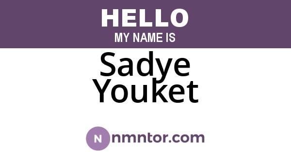 Sadye Youket