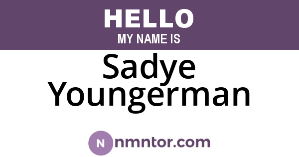 Sadye Youngerman