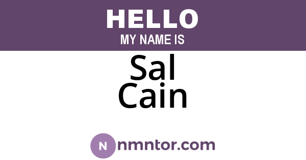 Sal Cain