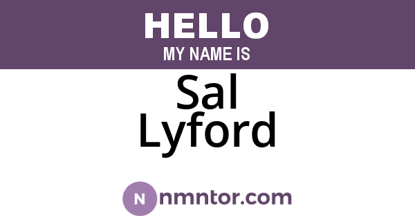 Sal Lyford