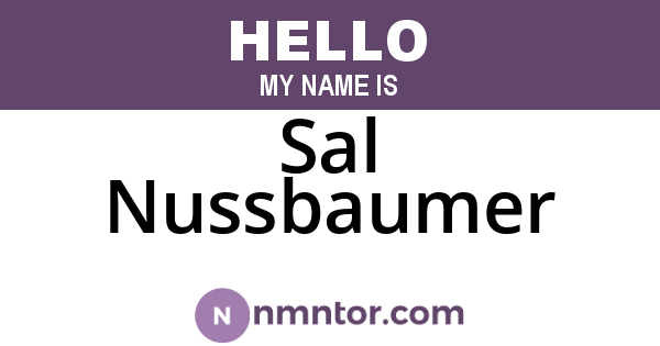 Sal Nussbaumer
