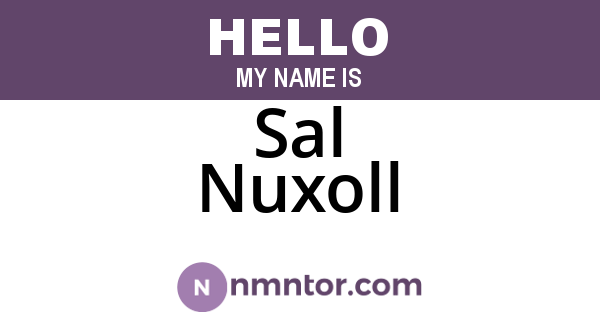 Sal Nuxoll