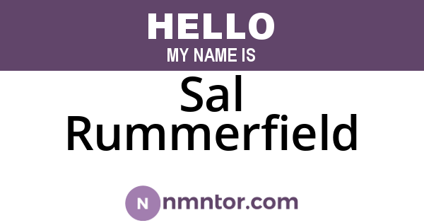 Sal Rummerfield