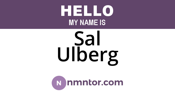 Sal Ulberg