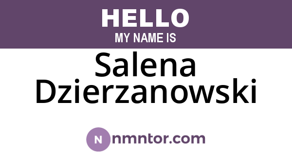 Salena Dzierzanowski