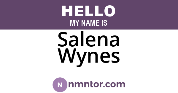 Salena Wynes
