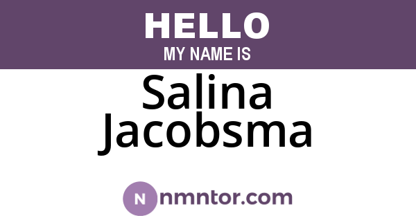 Salina Jacobsma