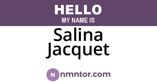 Salina Jacquet